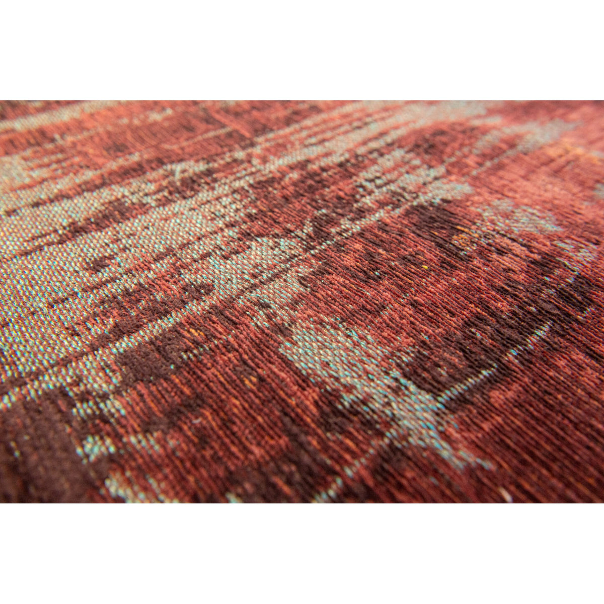 DYWAN PROSTOKĄTNY STREAKS NASSAU RED 240 X 170 CM OD LOUIS DE POORTERE