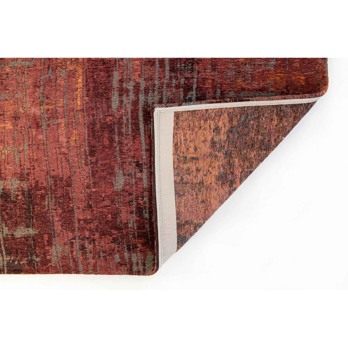 DYWAN PROSTOKĄTNY STREAKS NASSAU RED 240 X 170 CM OD LOUIS DE POORTERE