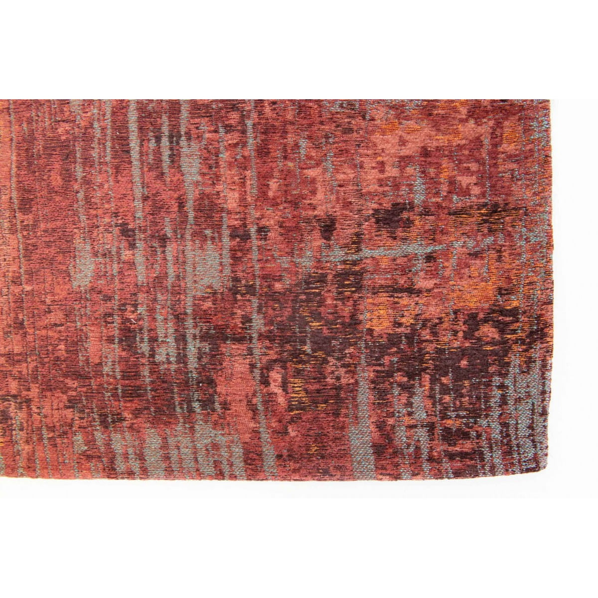 DYWAN PROSTOKĄTNY STREAKS NASSAU RED 240 X 170 CM OD LOUIS DE POORTERE