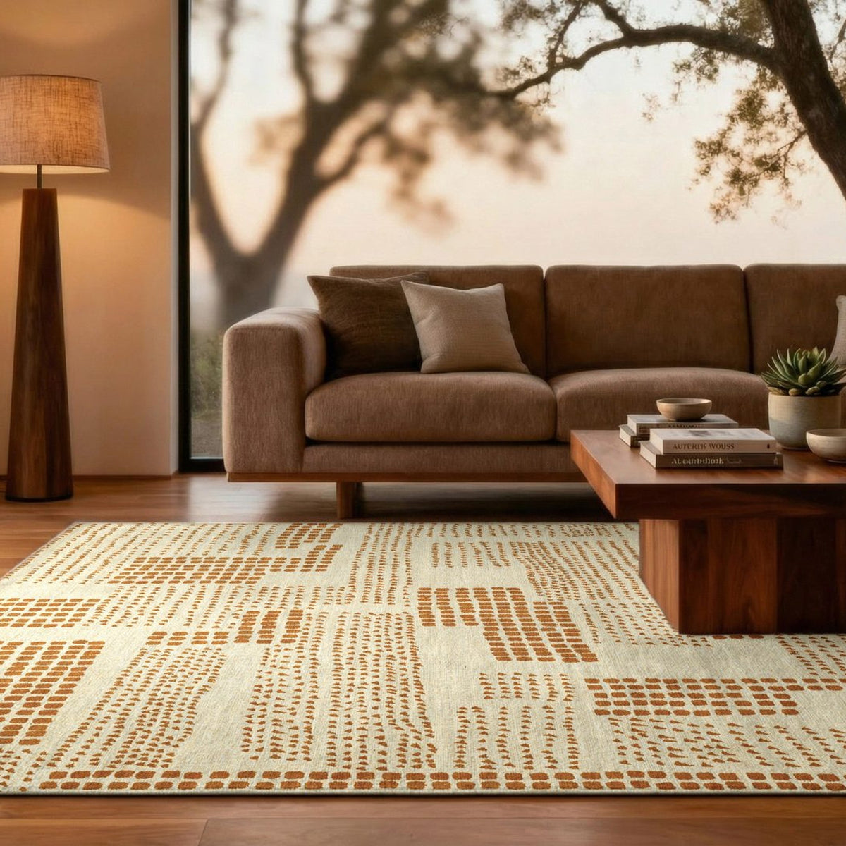 DYWAN PROSTOKĄTNY ZEN GARDEN DRYED BANANA 240 X 170 CM OD LOUIS DE POORTERE