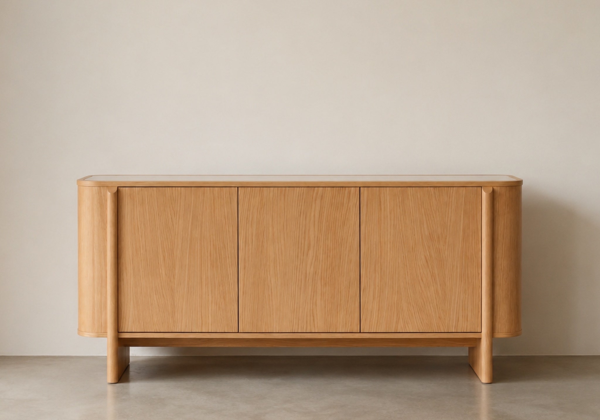 KOMODA NORR FORNIROWANA DĘBOWA Z BLATEM CERAMICZNYM OD MAXLIVING