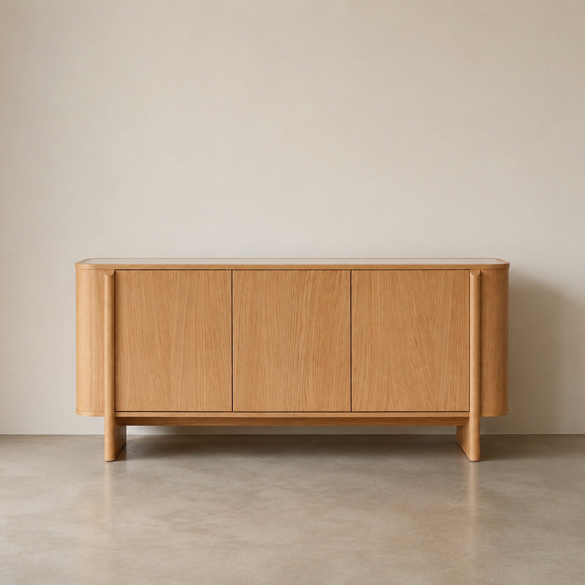 KOMODA NORR FORNIROWANA DĘBOWA Z BLATEM CERAMICZNYM OD MAXLIVING