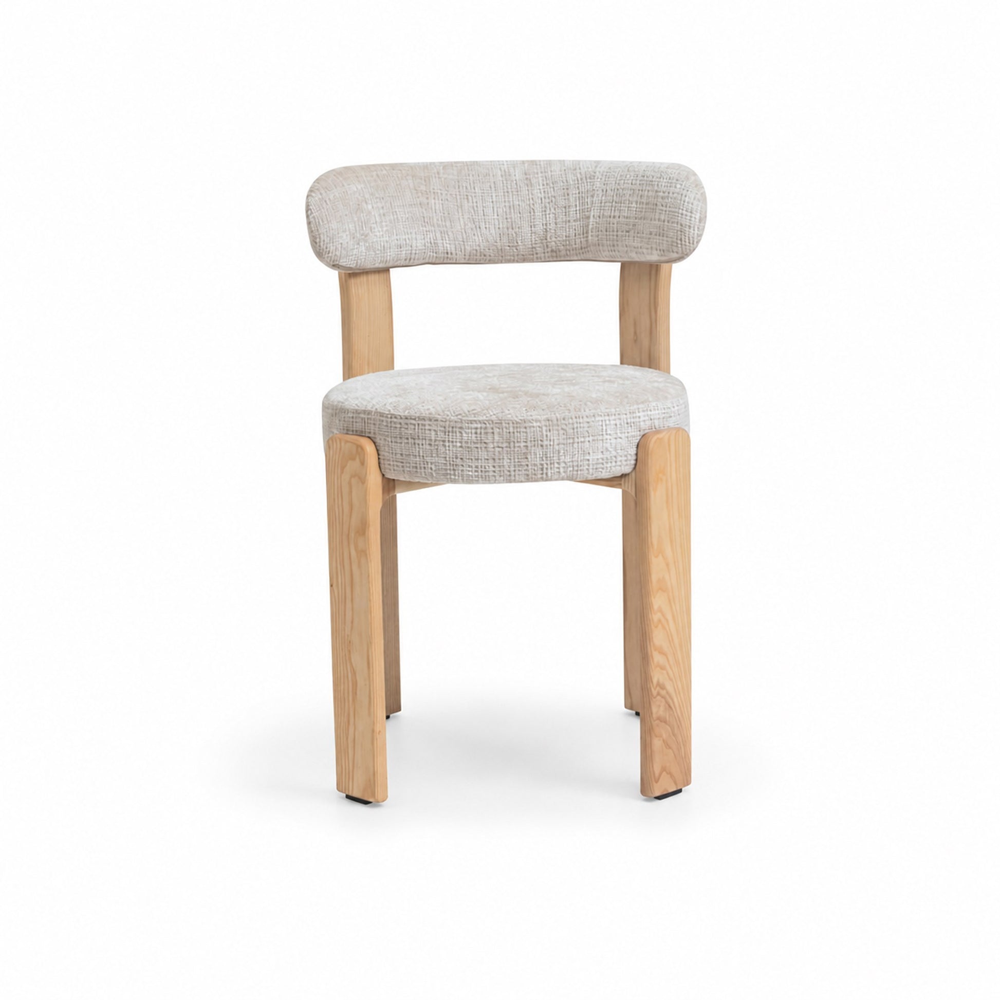 KRZESŁO TAPICEROWANE MALMO W KOLORZE DĘBU NATURALNEGO OD MAXLIVING