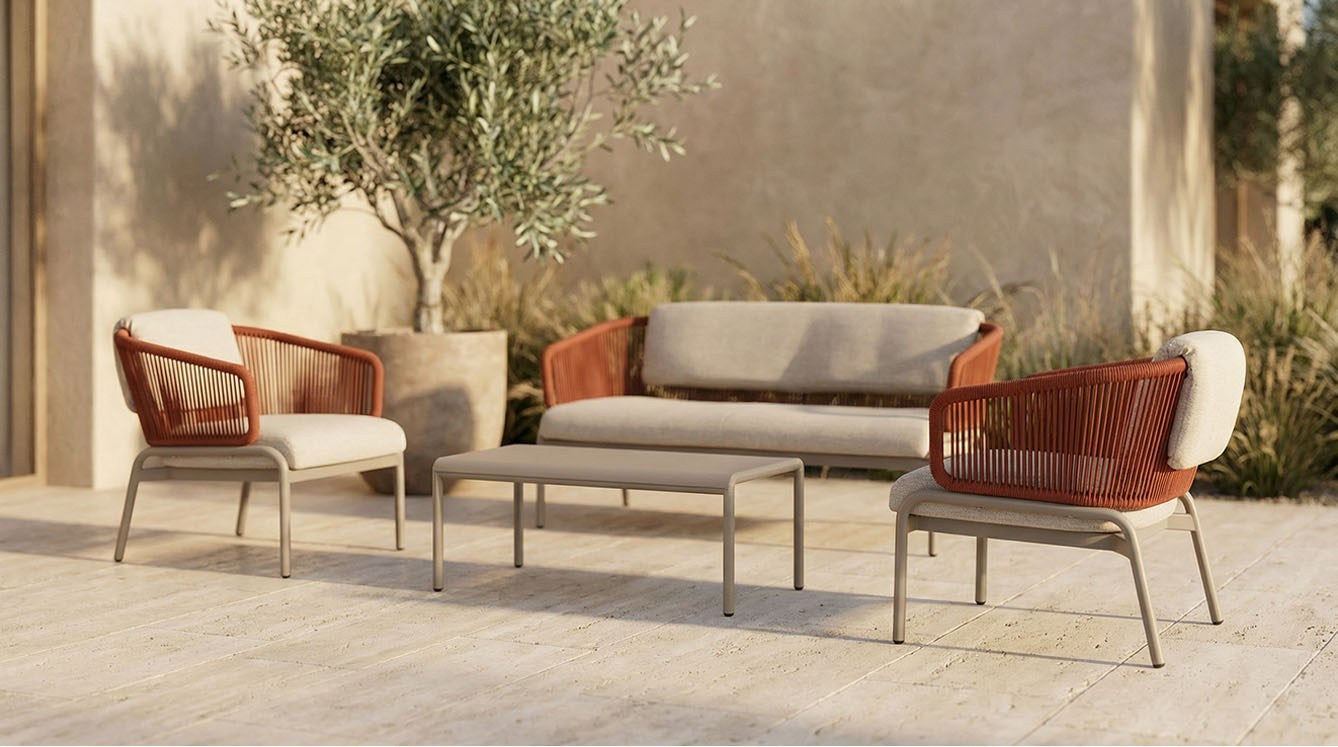 SOFA 2-OSOBOWA EGEA TERRACOTA OD MAXLIVING