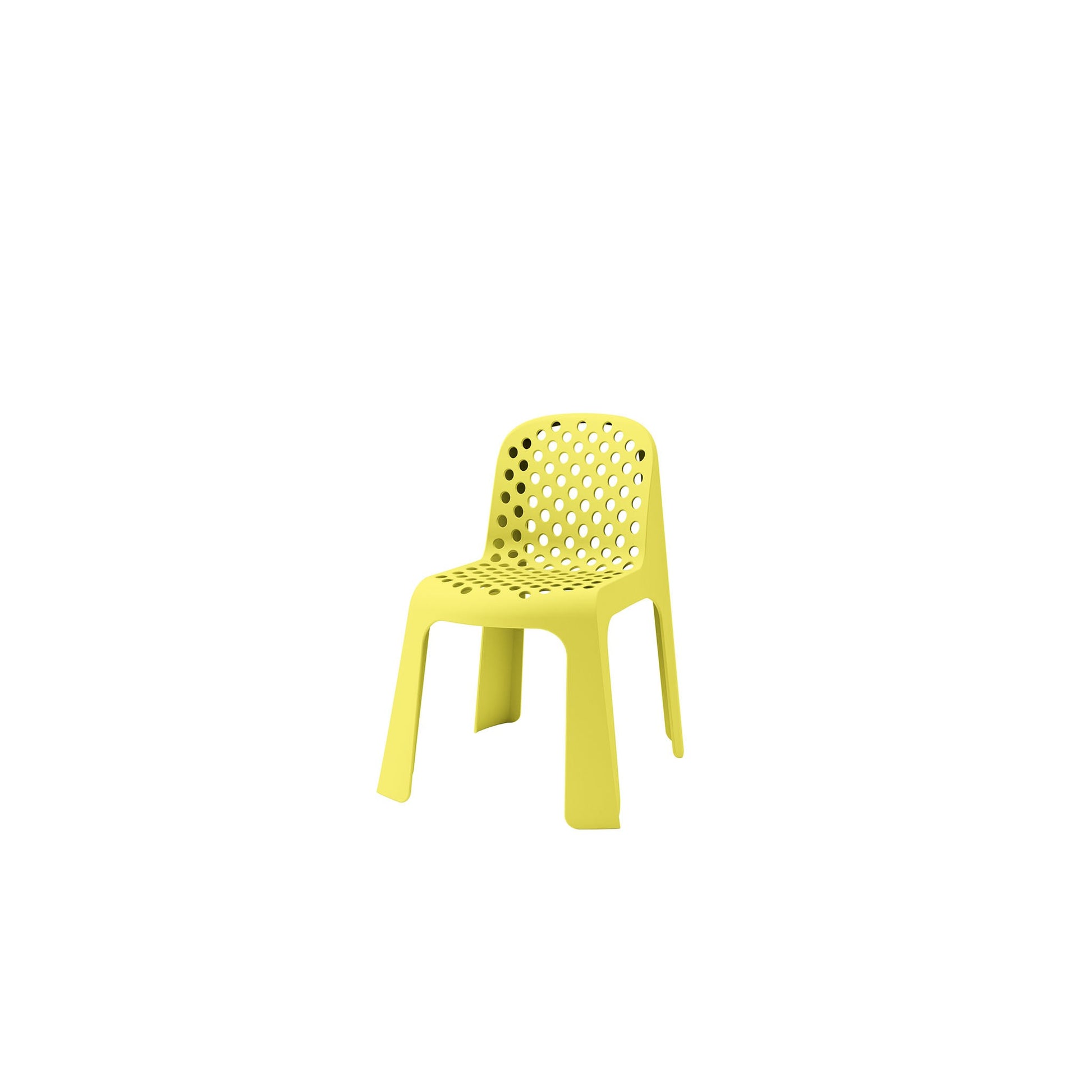 KRZESŁO PLASTIKOWE POPPY DOT YELLOW OD MAXLIVING