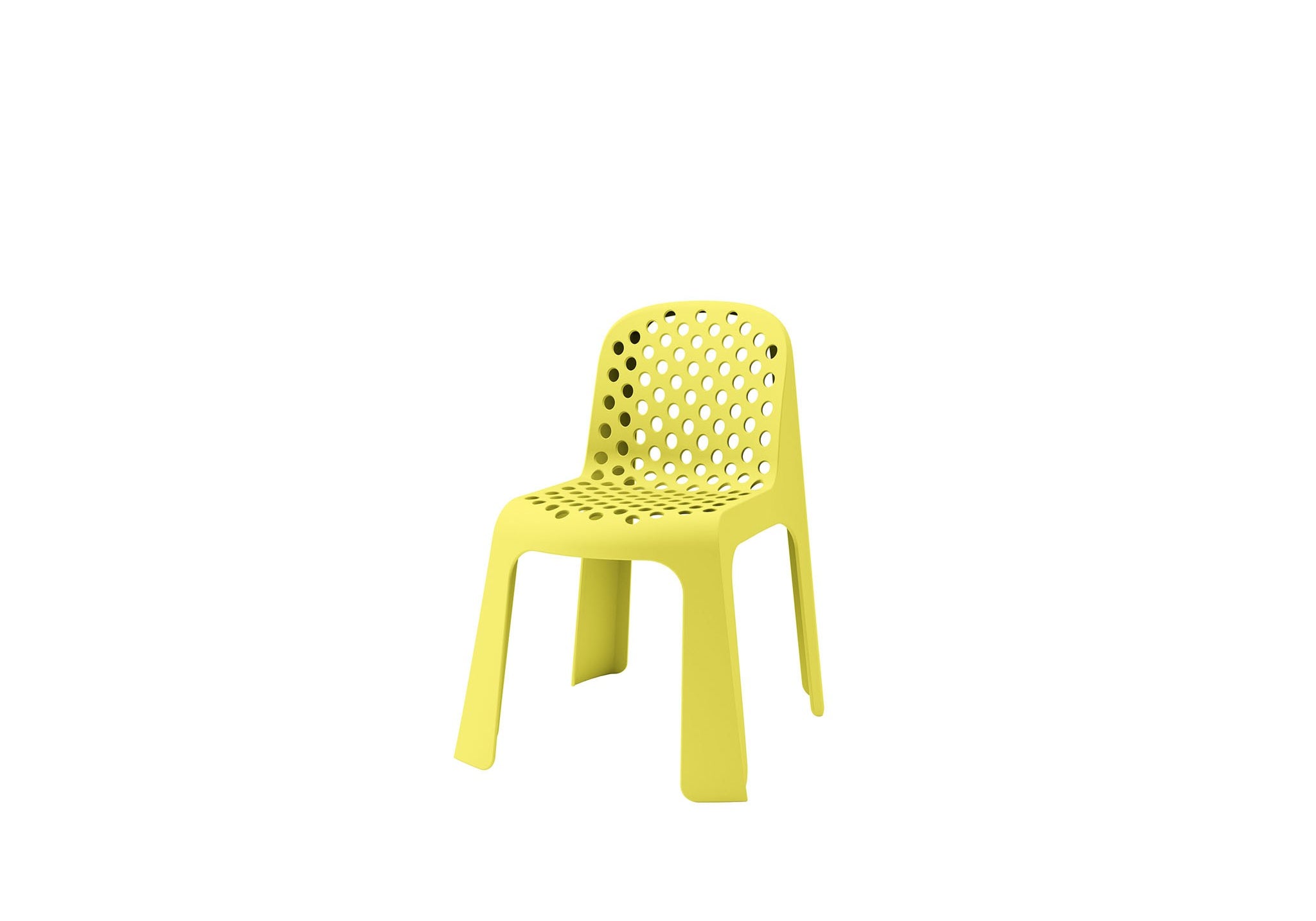 KRZESŁO PLASTIKOWE POPPY DOT YELLOW OD MAXLIVING