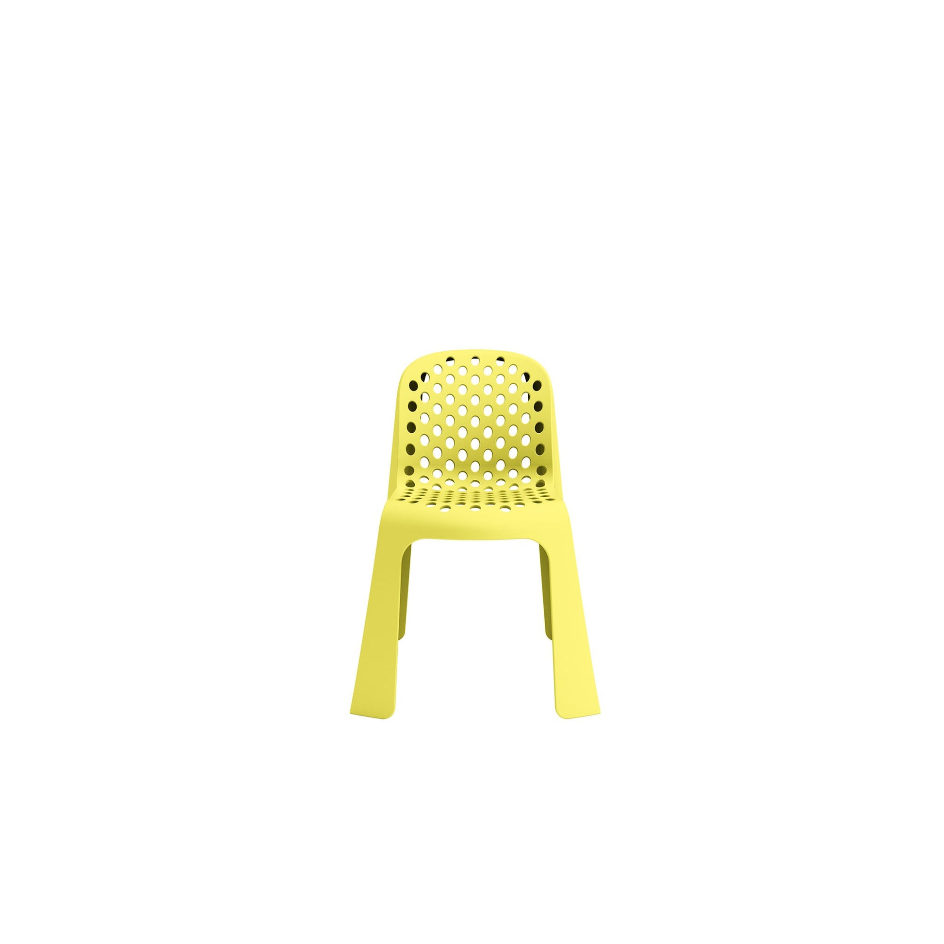 KRZESŁO PLASTIKOWE POPPY DOT YELLOW OD MAXLIVING