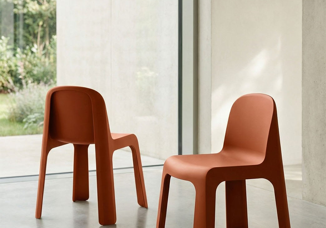 KRZESŁO PLASTIKOWE POPPY ORANGE OD MAXLIVING