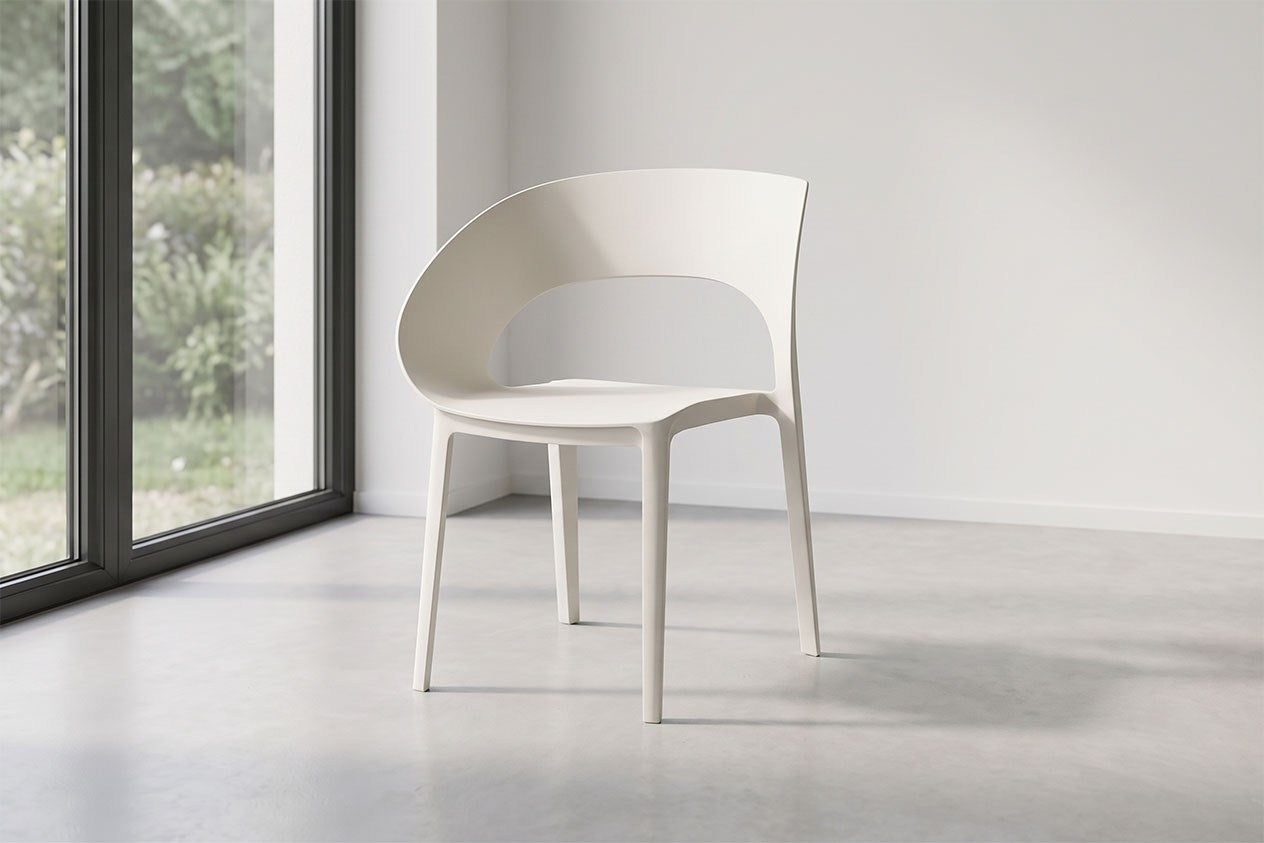 KRZESŁO PLASTIKOWE MOLLY LIGHT GREY OD MAXLIVING
