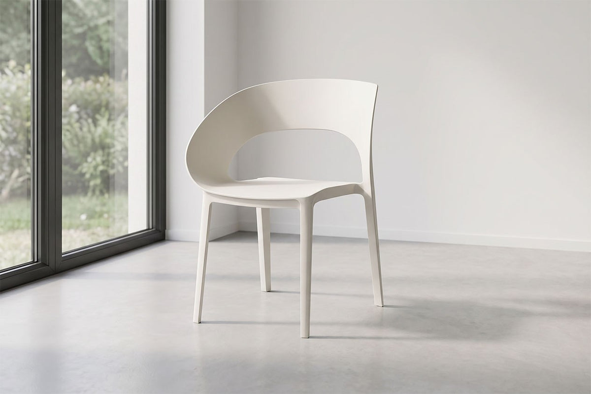 KRZESŁO PLASTIKOWE MOLLY LIGHT GREY OD MAXLIVING