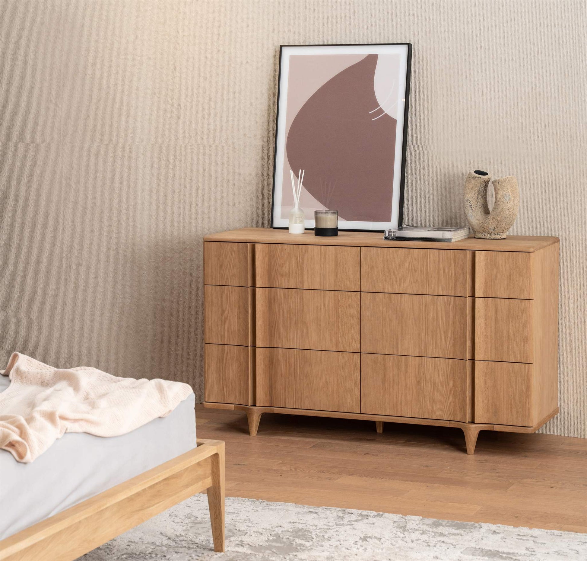 KOMODA NOTCH DĄB BIAŁY OD MAXLIVING