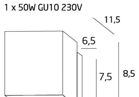 LAMPA KINKIET HOME BIAŁY OD MAXLIGHT W0138