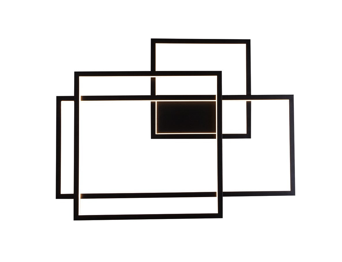 LAMPA KINKIET GEOMETRIC CZARNY OD MAXLIGHT W0233D
