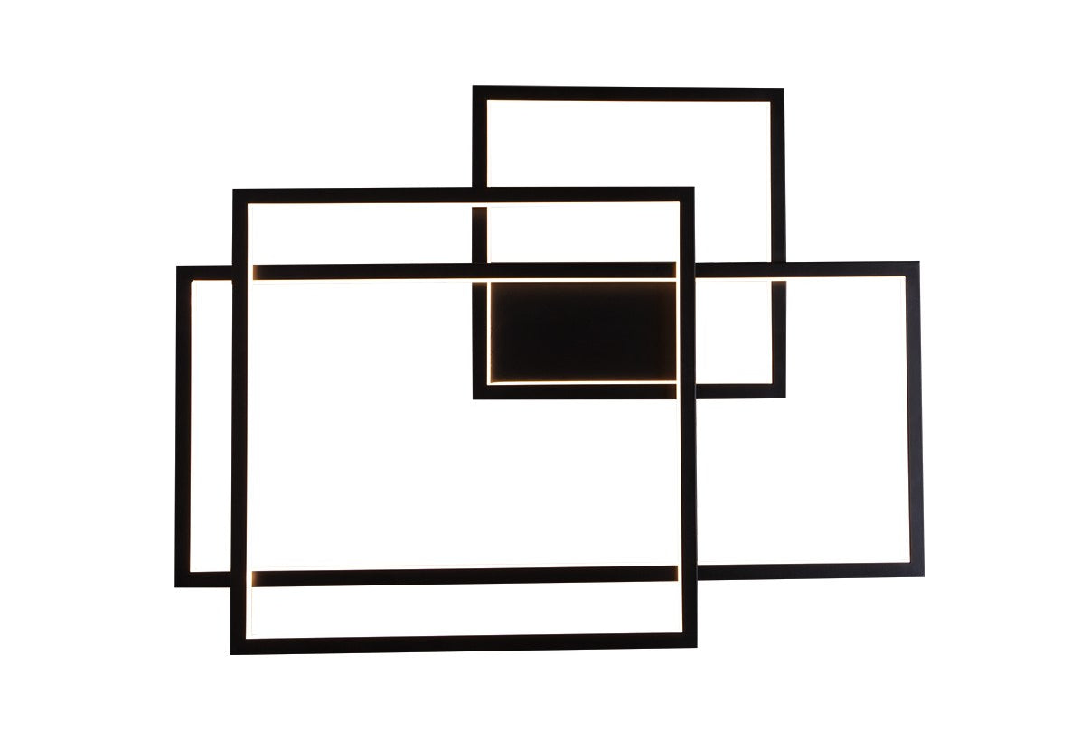 LAMPA KINKIET GEOMETRIC CZARNY OD MAXLIGHT W0233D