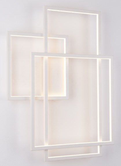 LAMPA KINKIET GEOMETRIC BIAŁY OD MAXLIGHT W0234