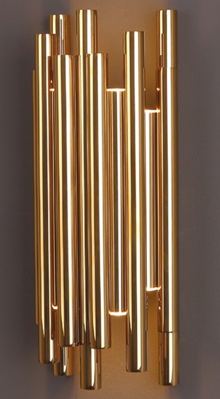 LAMPA KINKIET ORGANIC ZŁOTY OD MAXLIGHT W0187D