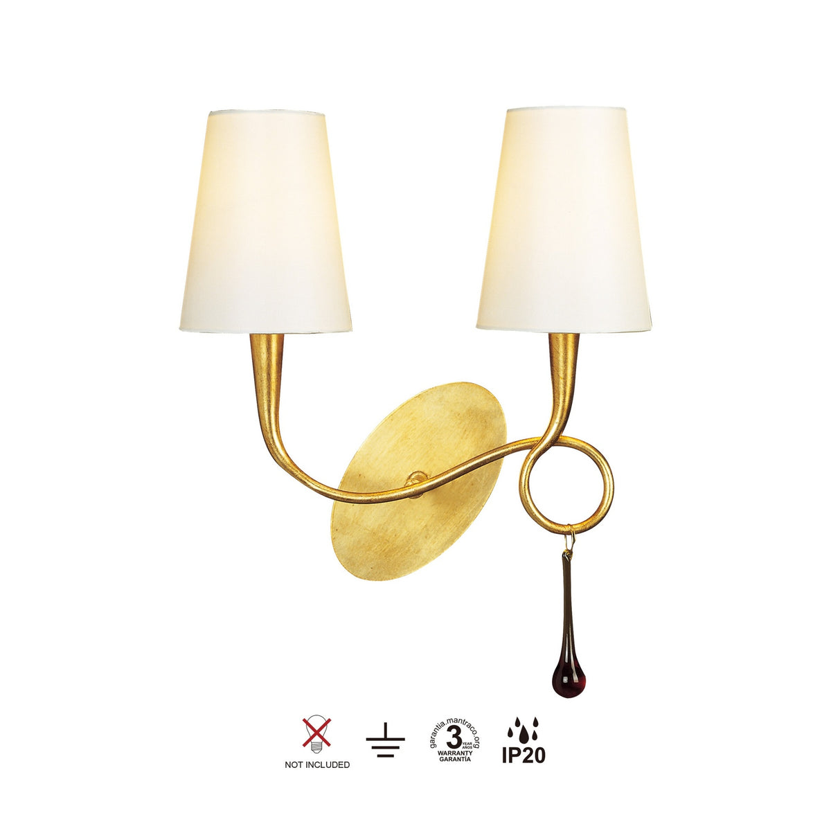 LAMPA ŚCIENNA PAOLA OD MANTRA 3547