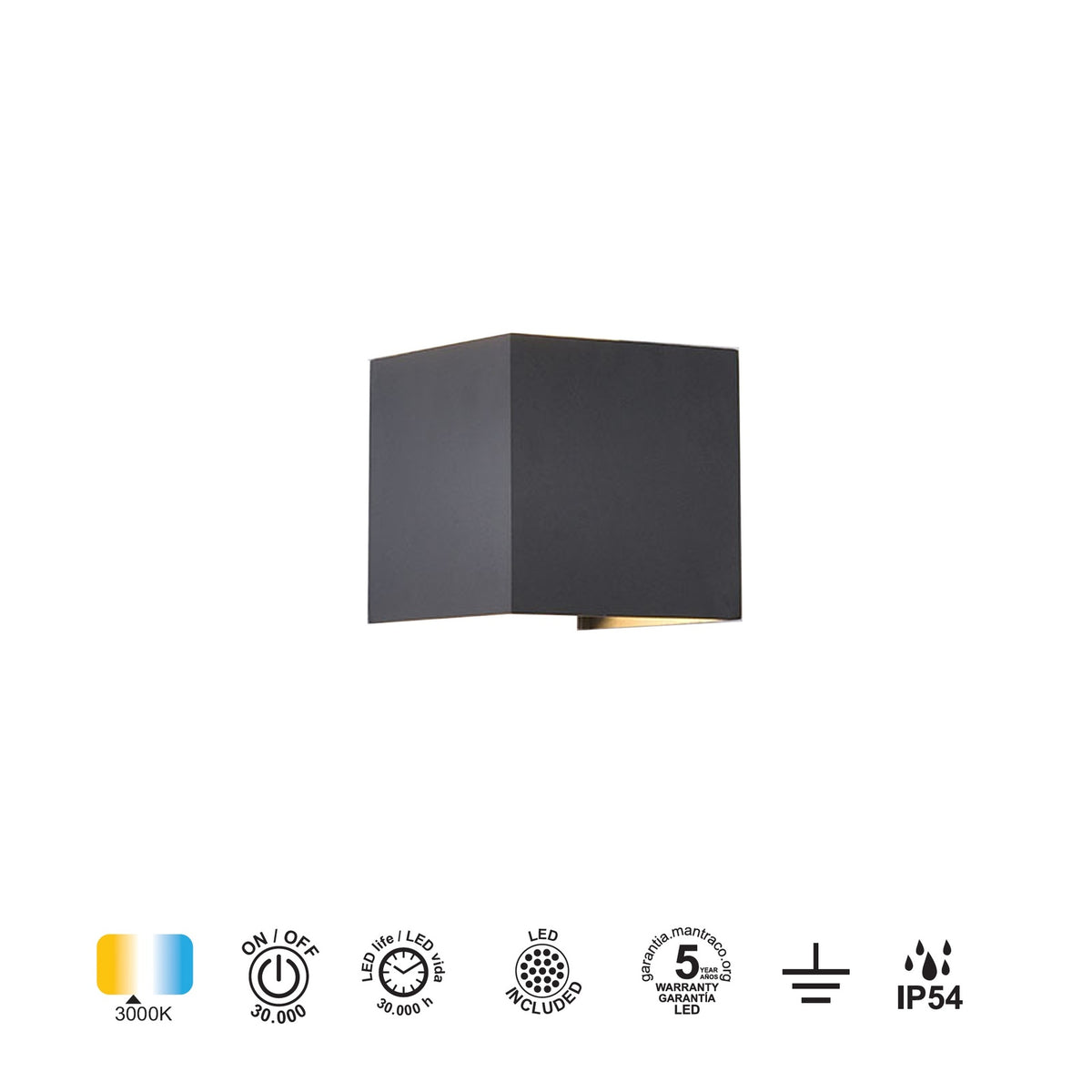 LAMPA ŚCIENNA DAVOS OD MANTRA 6520