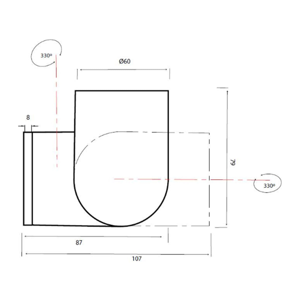 LAMPA ŚCIENNA IOS OD MANTRA 7294