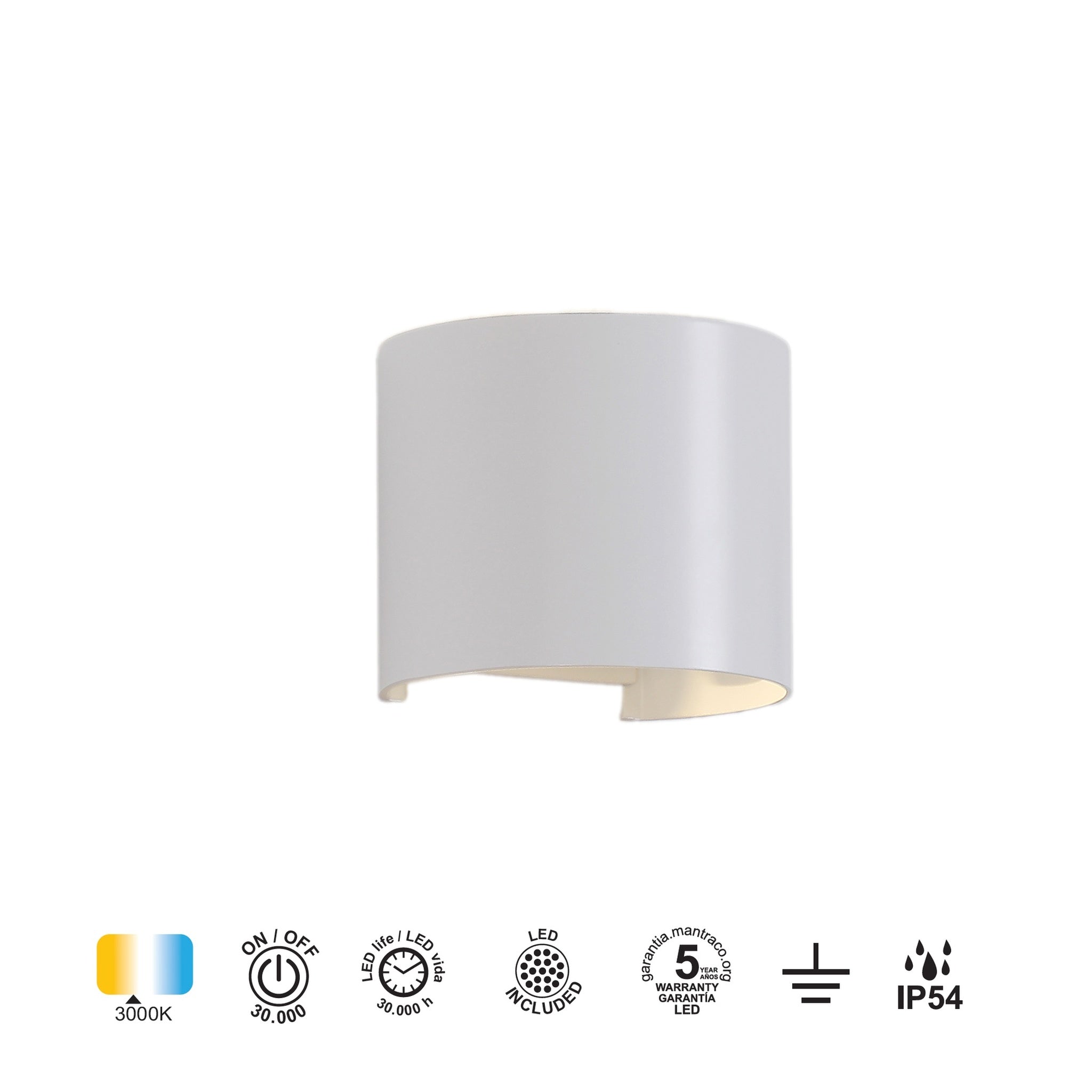 LAMPA ŚCIENNA DAVOS OD MANTRA 6523