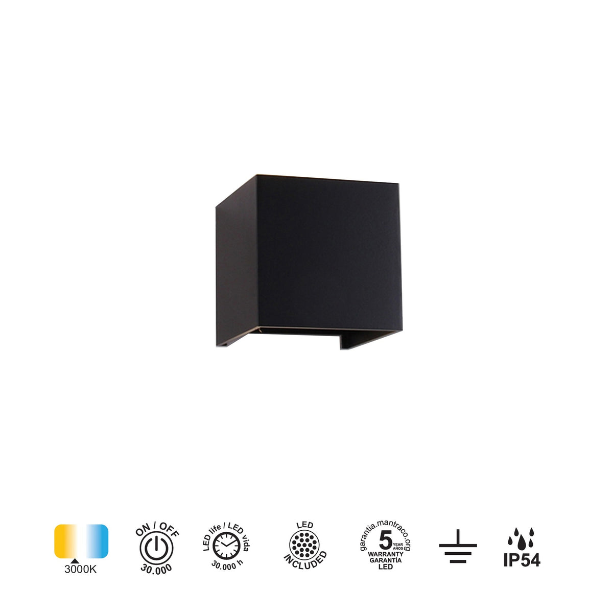 LAMPA ŚCIENNA DAVOS OD MANTRA 6524