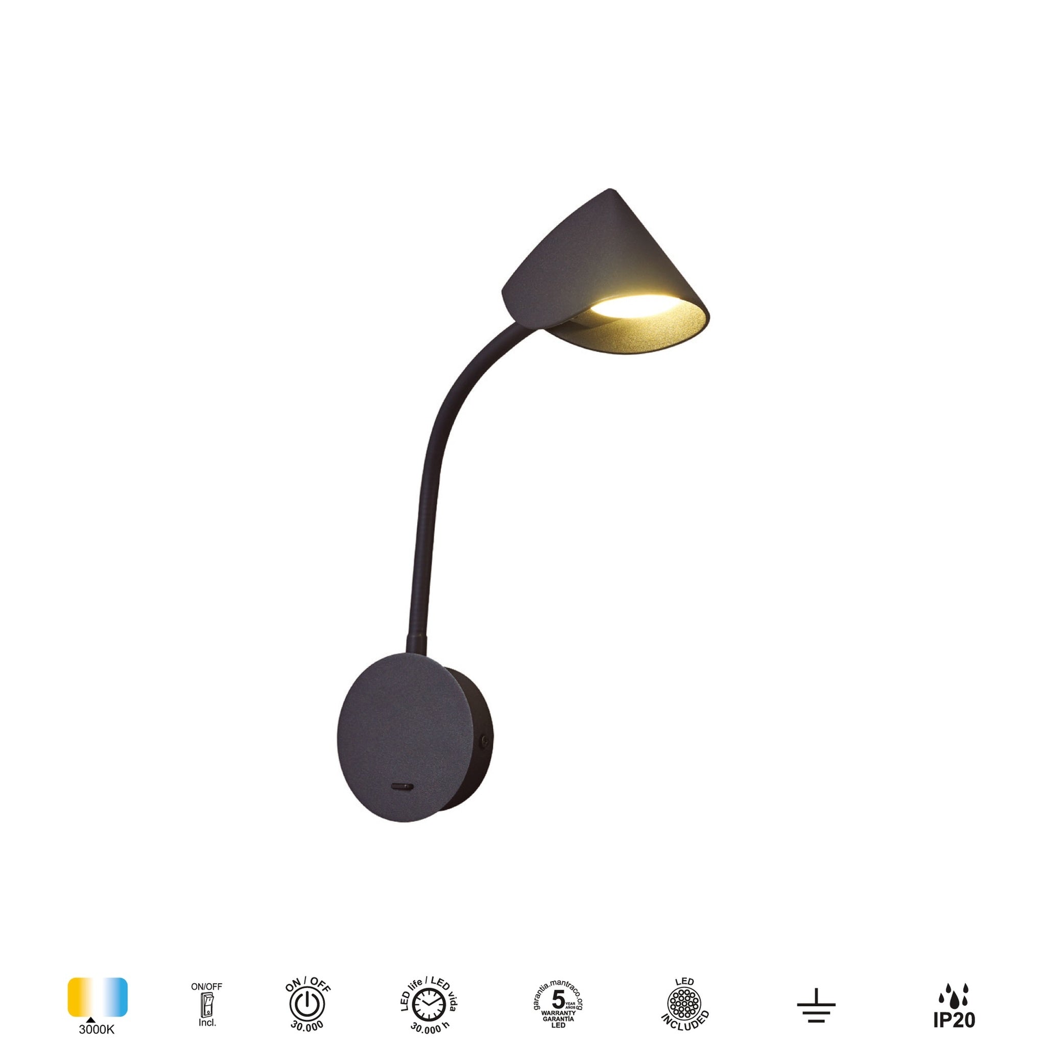 LAMPA ŚCIENNA GOA OD MANTRA 7721