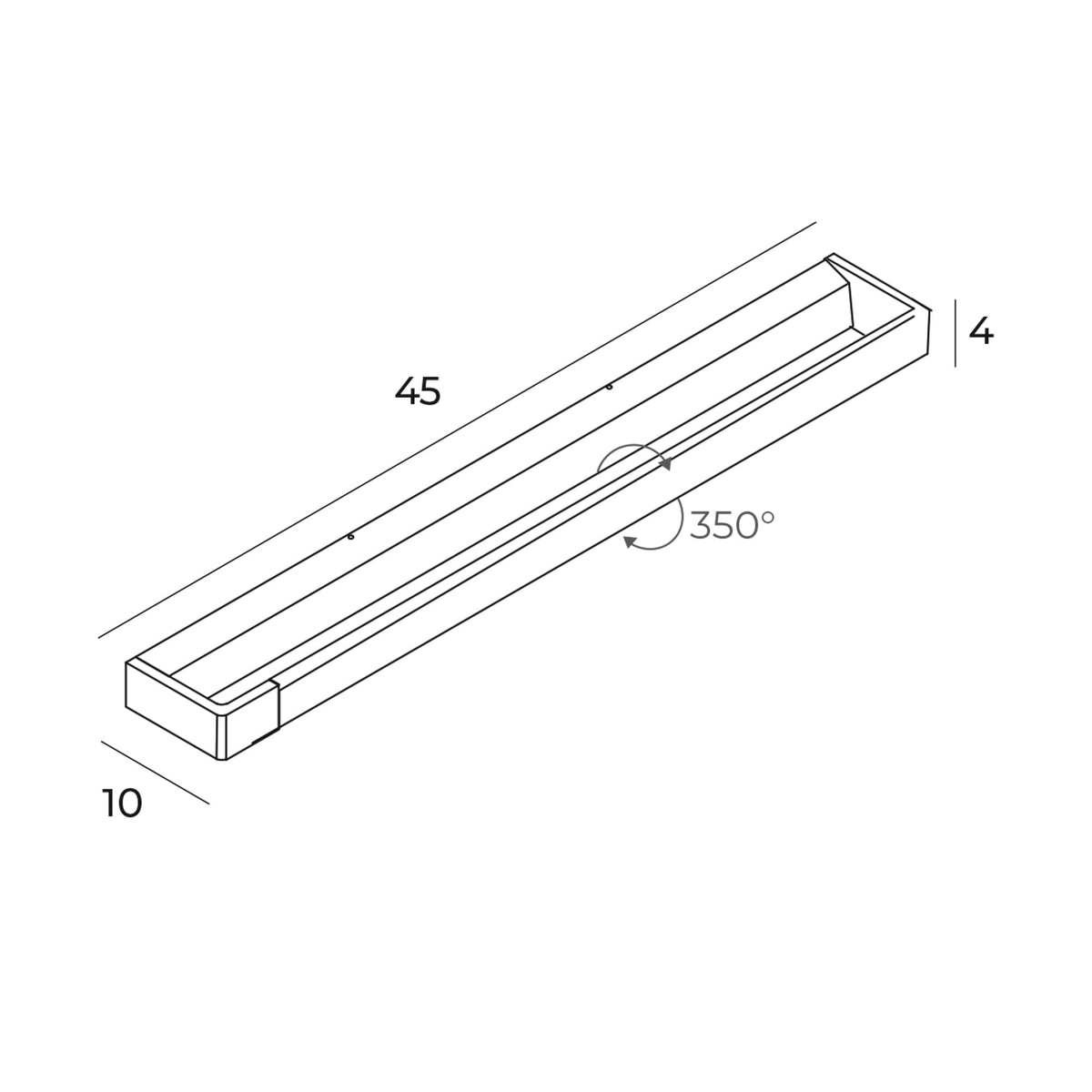 LAMPA KINKIET FLINK CZARNY OD MAXLIGHT W0307