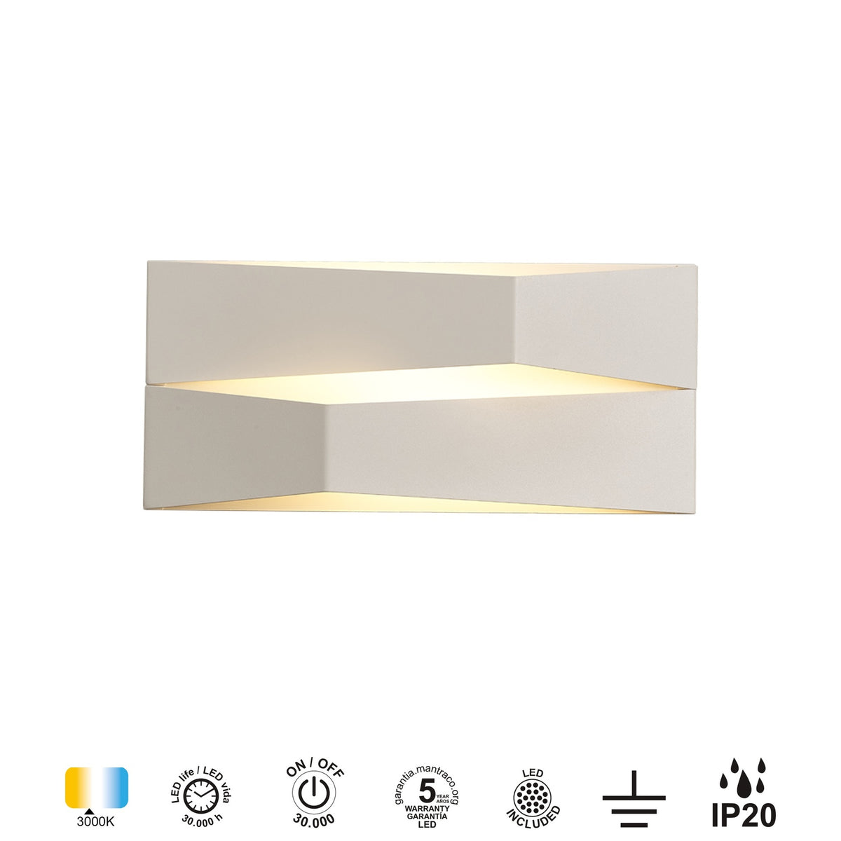 LAMPA ŚCIENNA FUJI OD MANTRA 8158