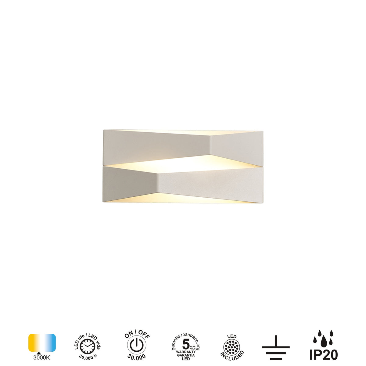 LAMPA ŚCIENNA FUJI OD MANTRA 8156