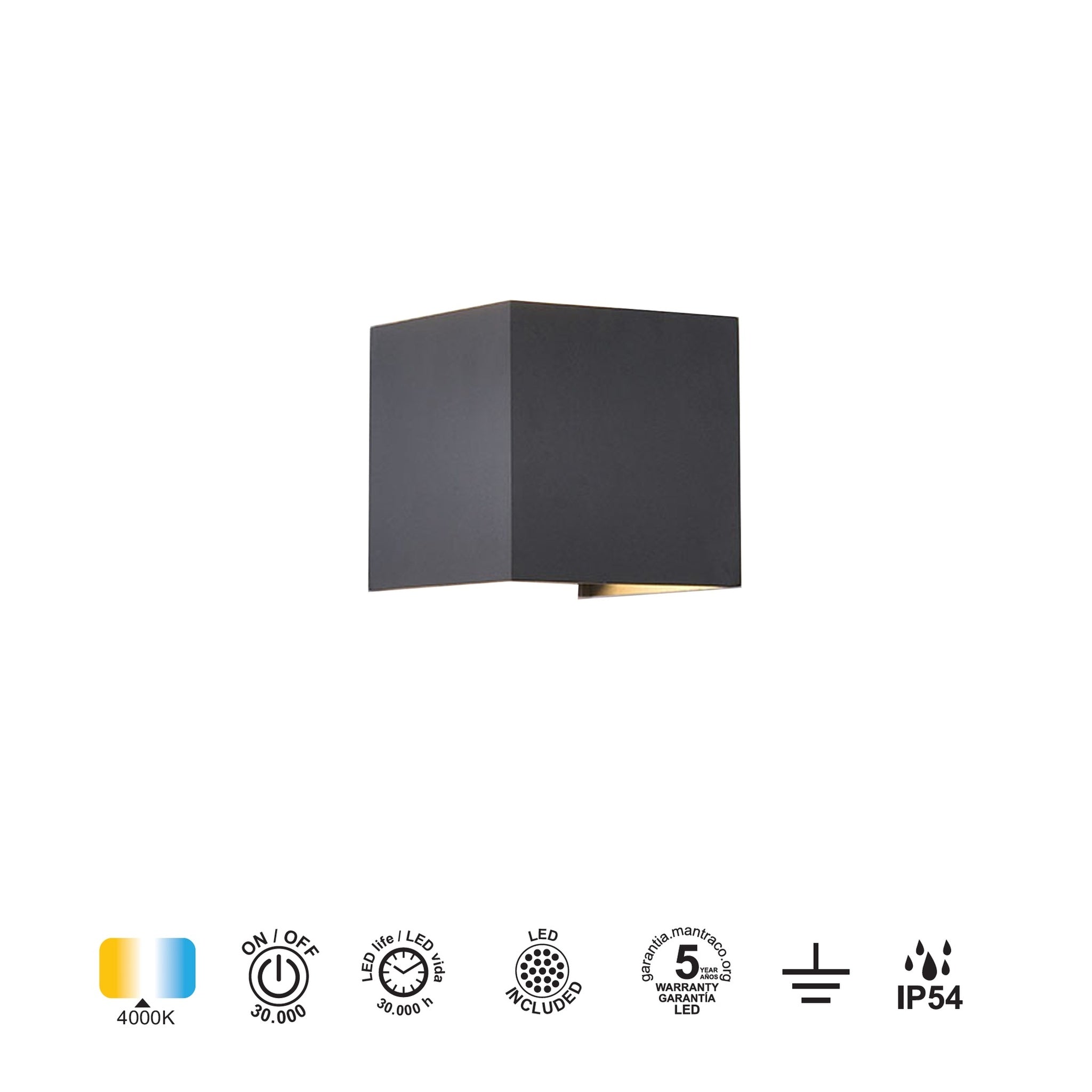 LAMPA ŚCIENNA DAVOS OD MANTRA 7647