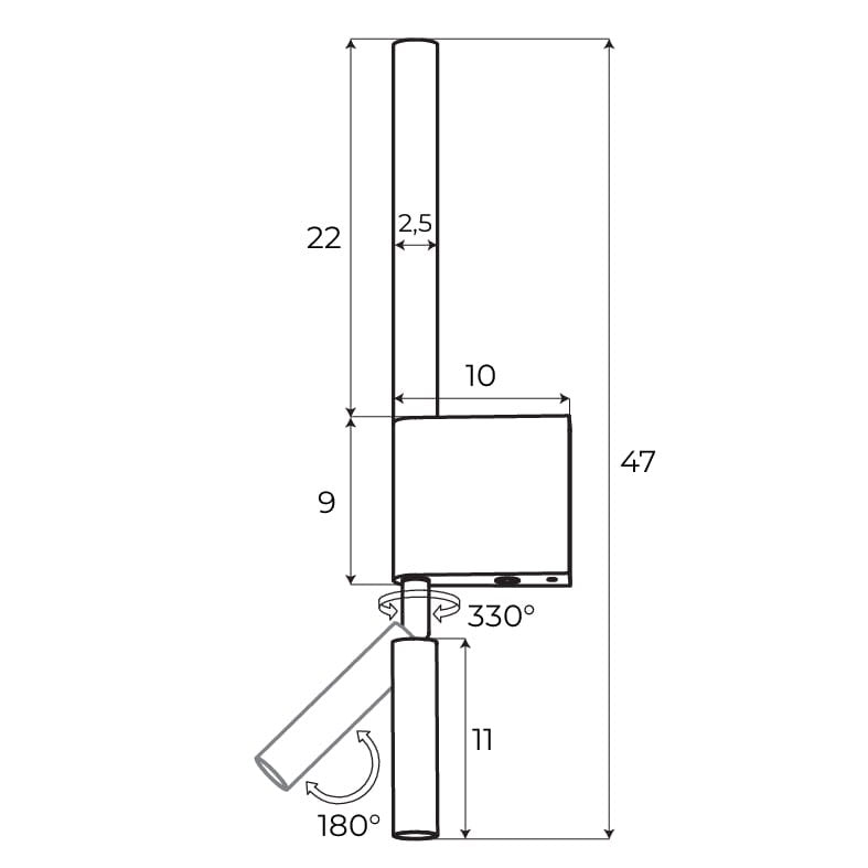LAMPA KINKIET ORGANIC ZŁOTY OD MAXLIGHT W0340