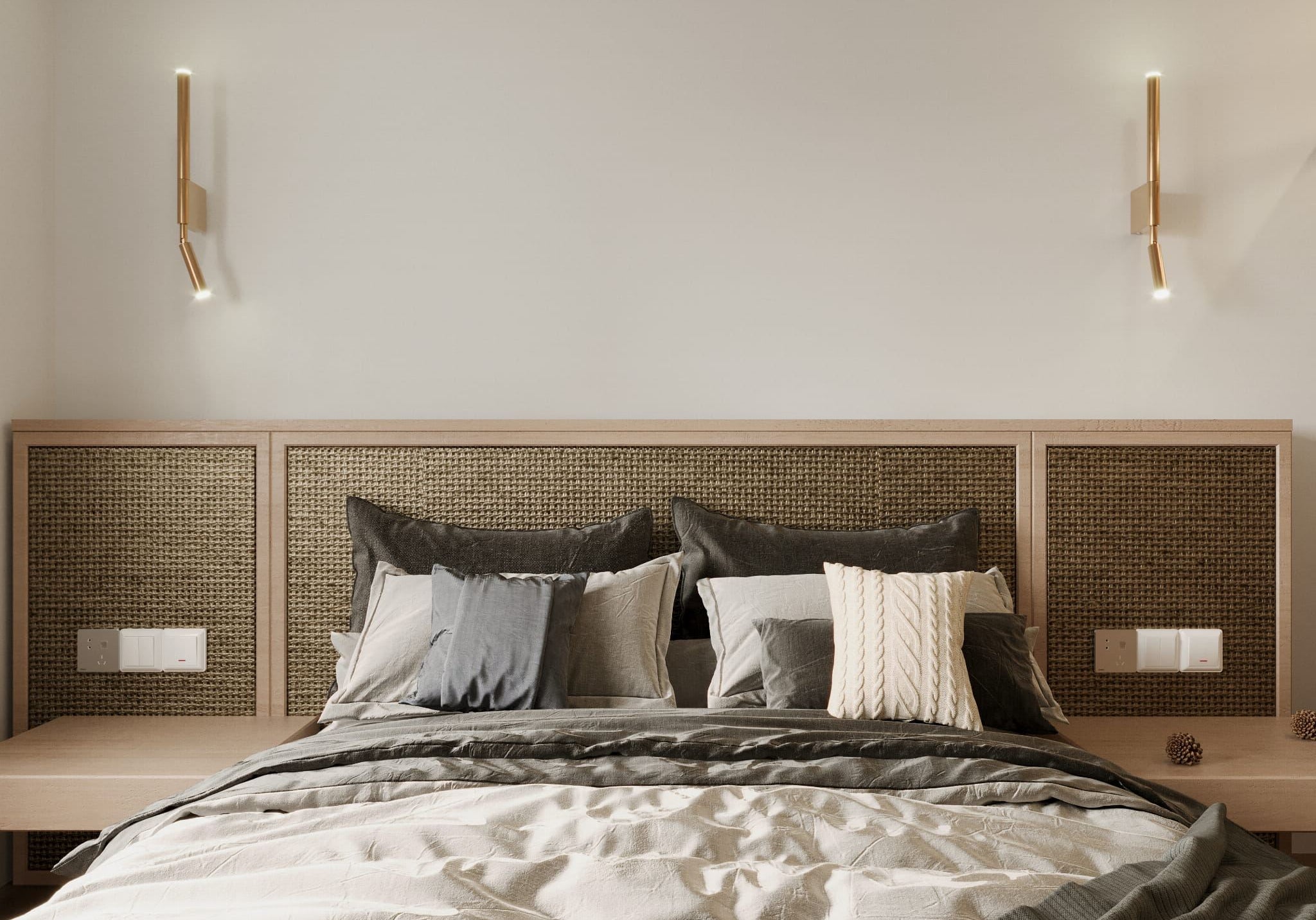 LAMPA KINKIET ORGANIC ZŁOTY OD MAXLIGHT W0340