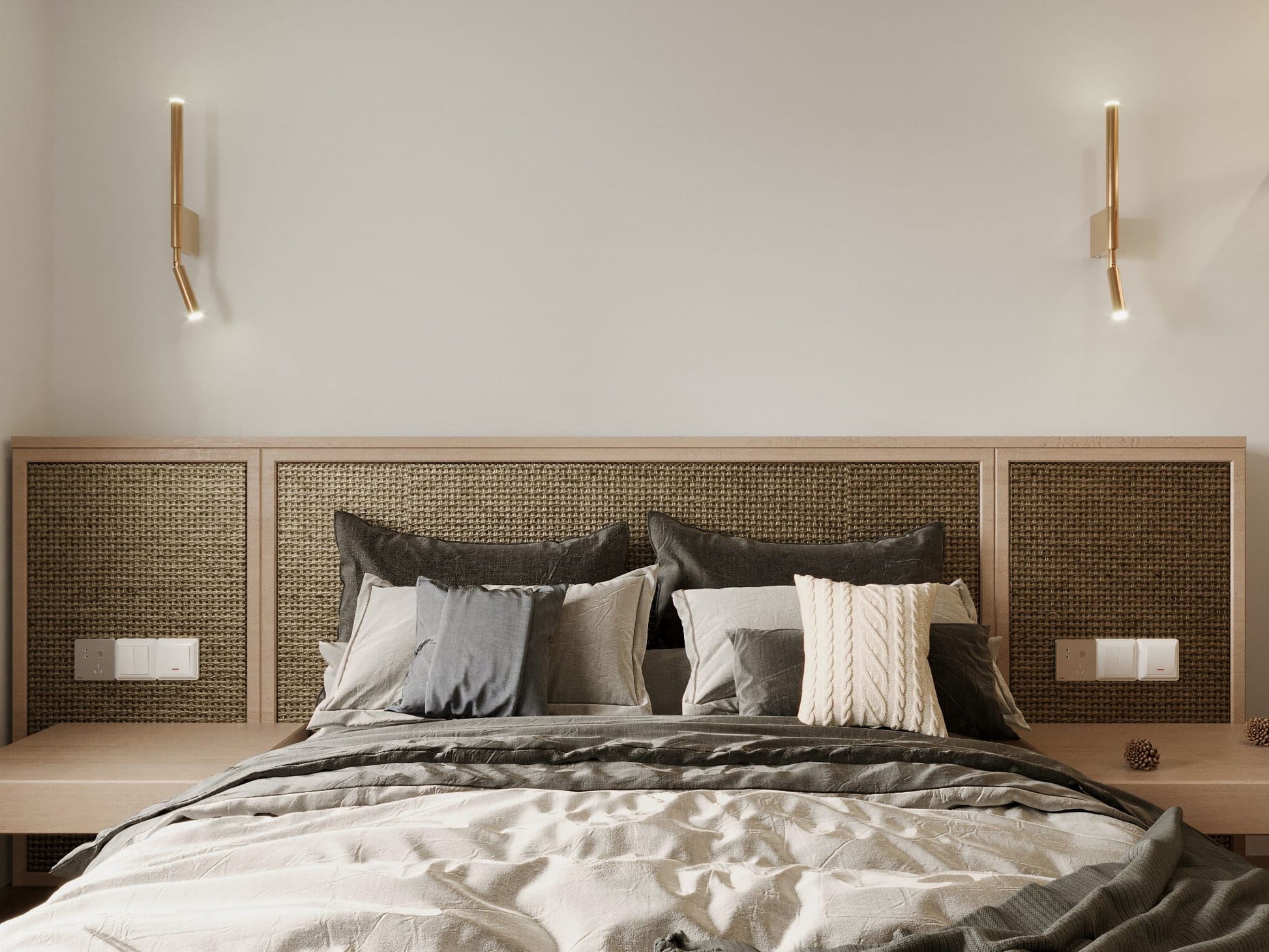 LAMPA KINKIET ORGANIC ZŁOTY OD MAXLIGHT W0340