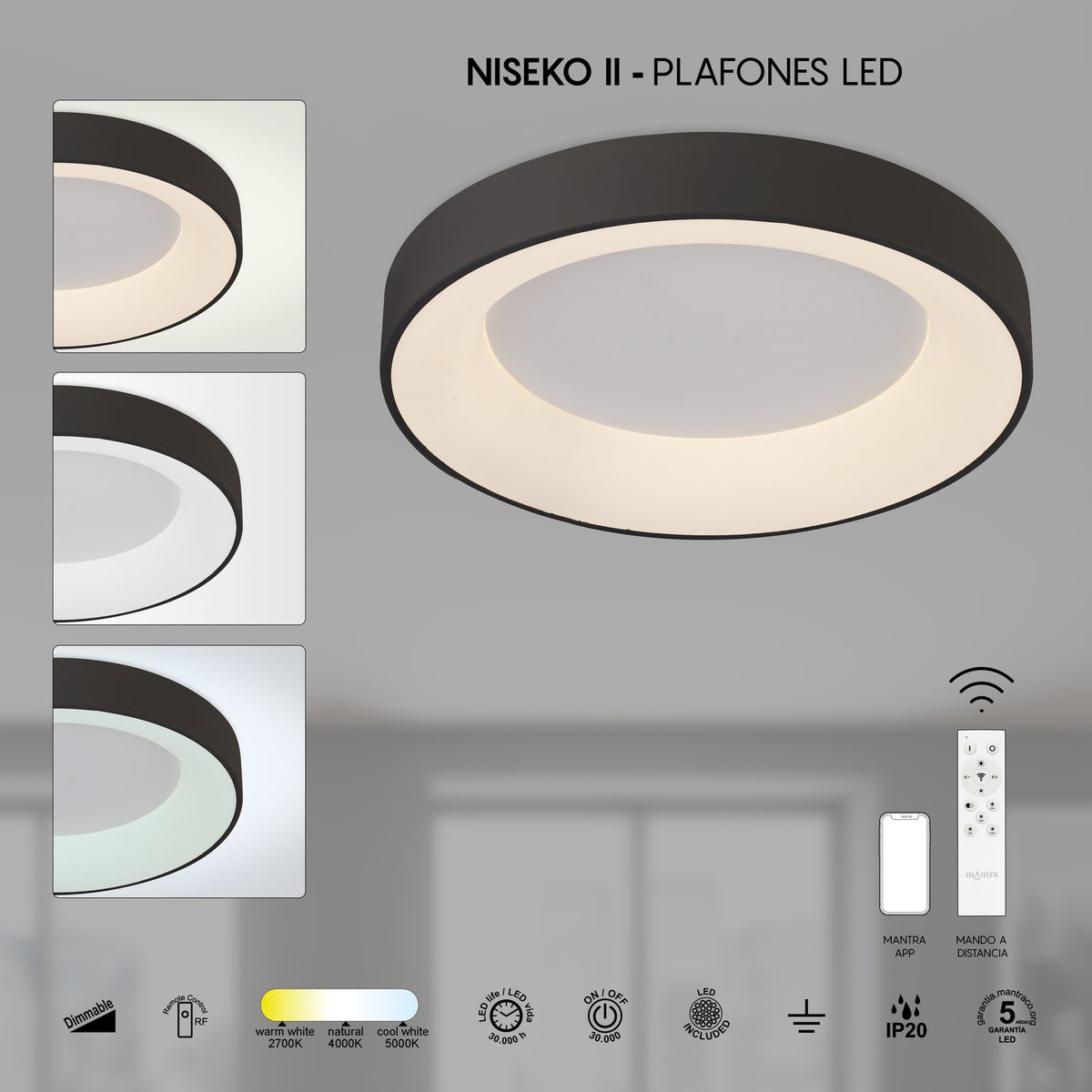 LAMPA SUFITOWA NISEKO II OD MANTRA 8581