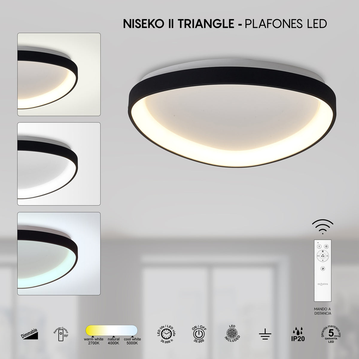 LAMPA SUFITOWA NISEKO II OD MANTRA 8630