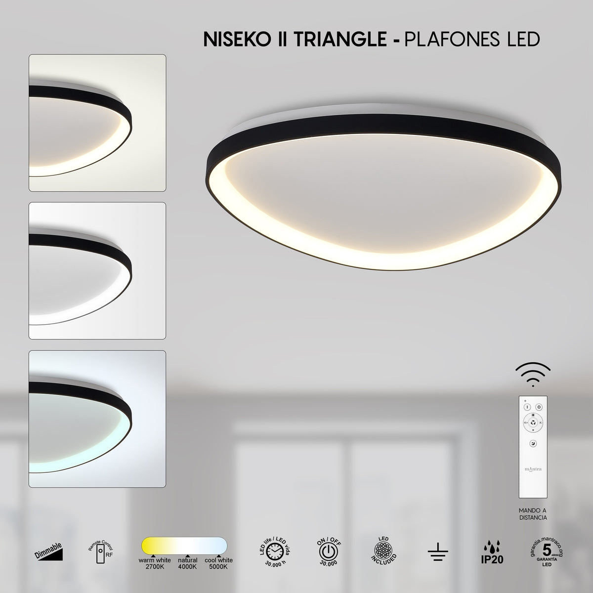 LAMPA SUFITOWA NISEKO II OD MANTRA 8634