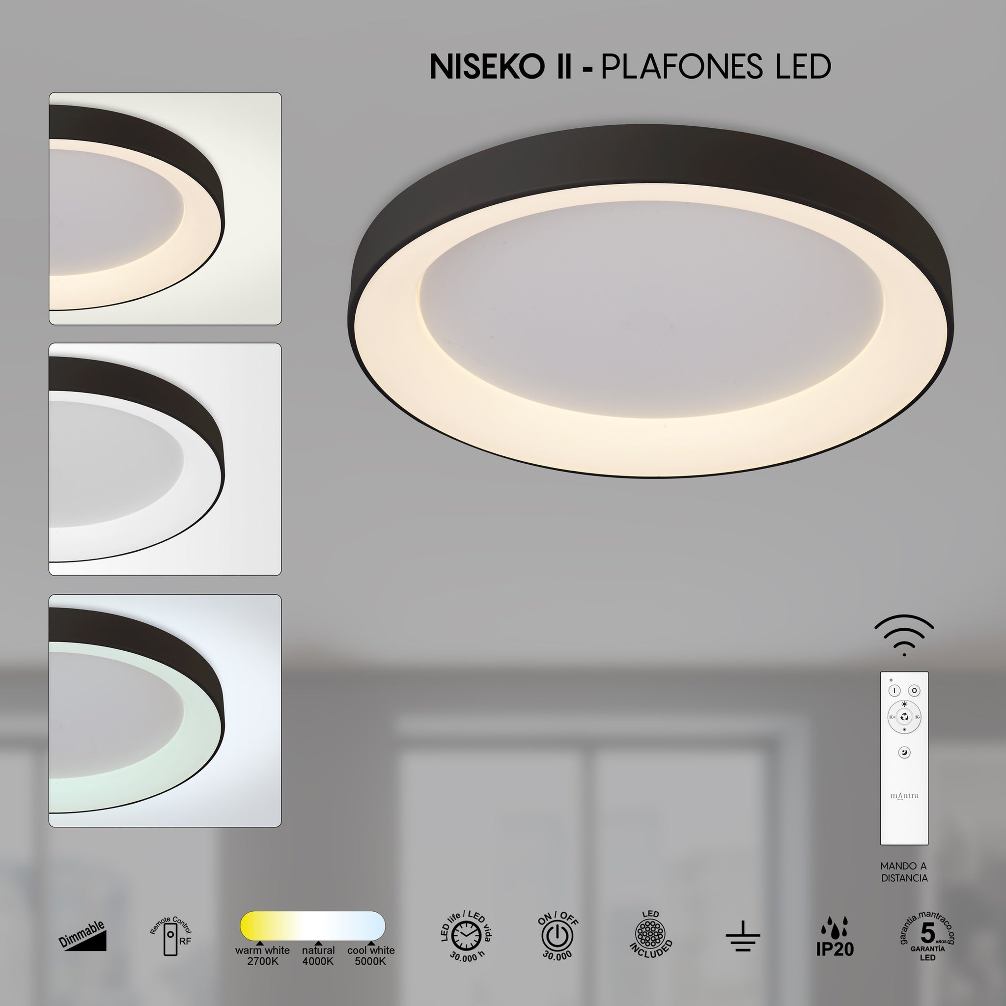 LAMPA SUFITOWA NISEKO II OD MANTRA 8640