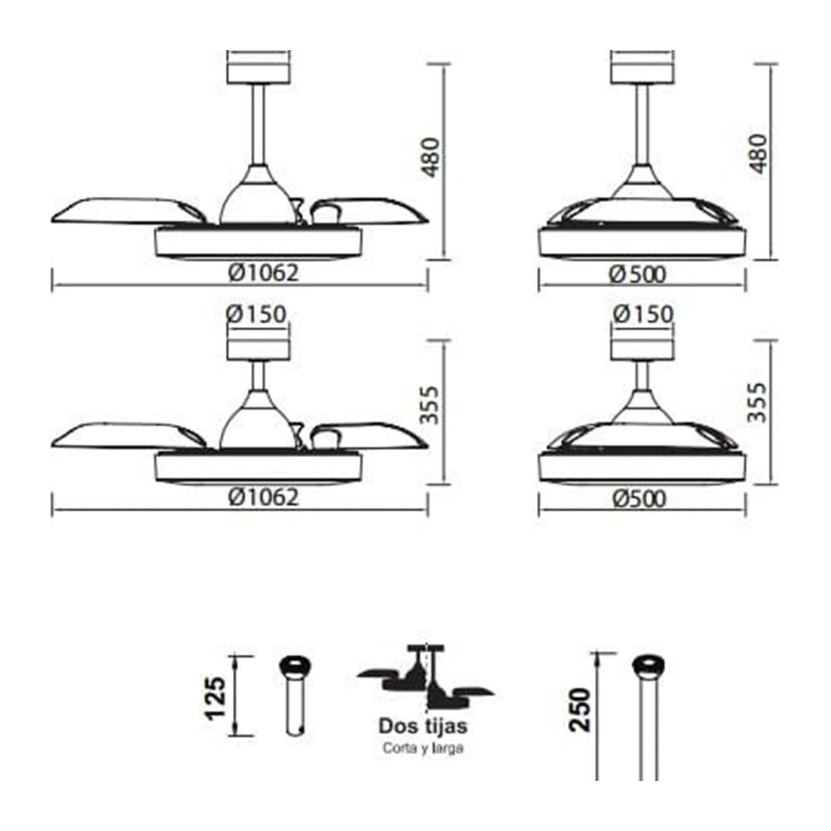 LAMPA WENTYLATOR SUFITOWY COIN FAN OD MANTRA 8218
