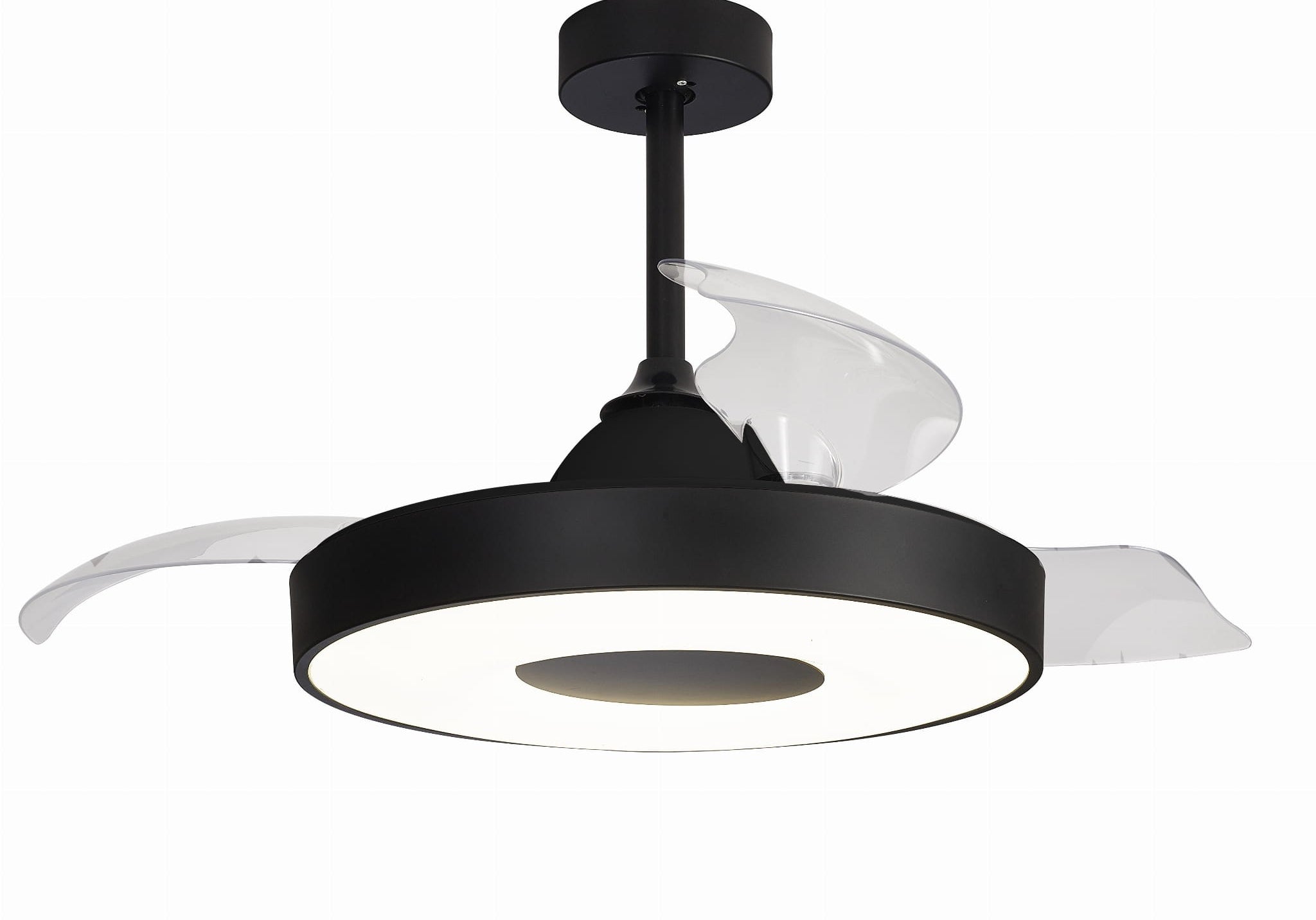 LAMPA Wentylator sufitowy COIN FAN LED CZARNY od MANTRA