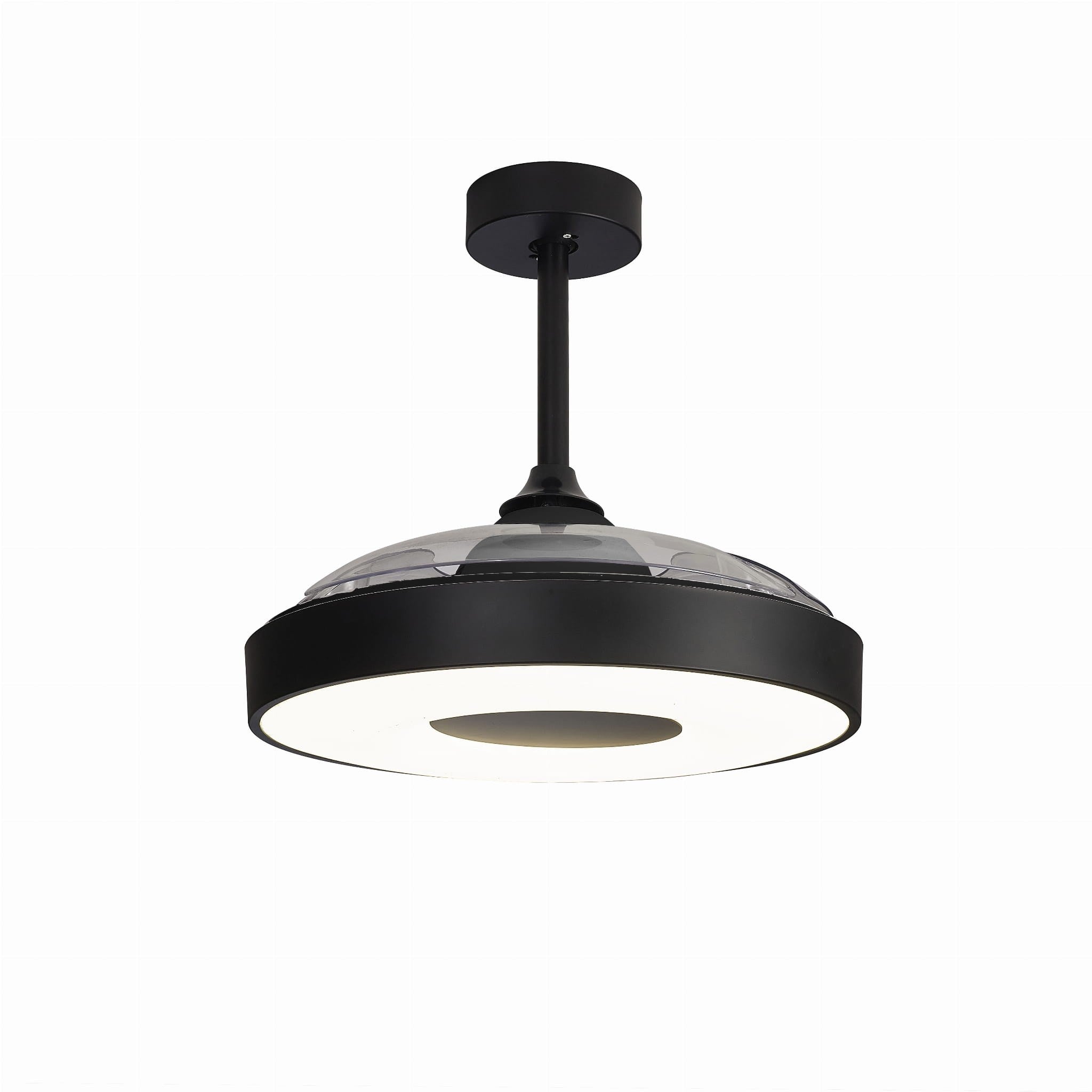 LAMPA Wentylator sufitowy COIN FAN LED CZARNY od MANTRA