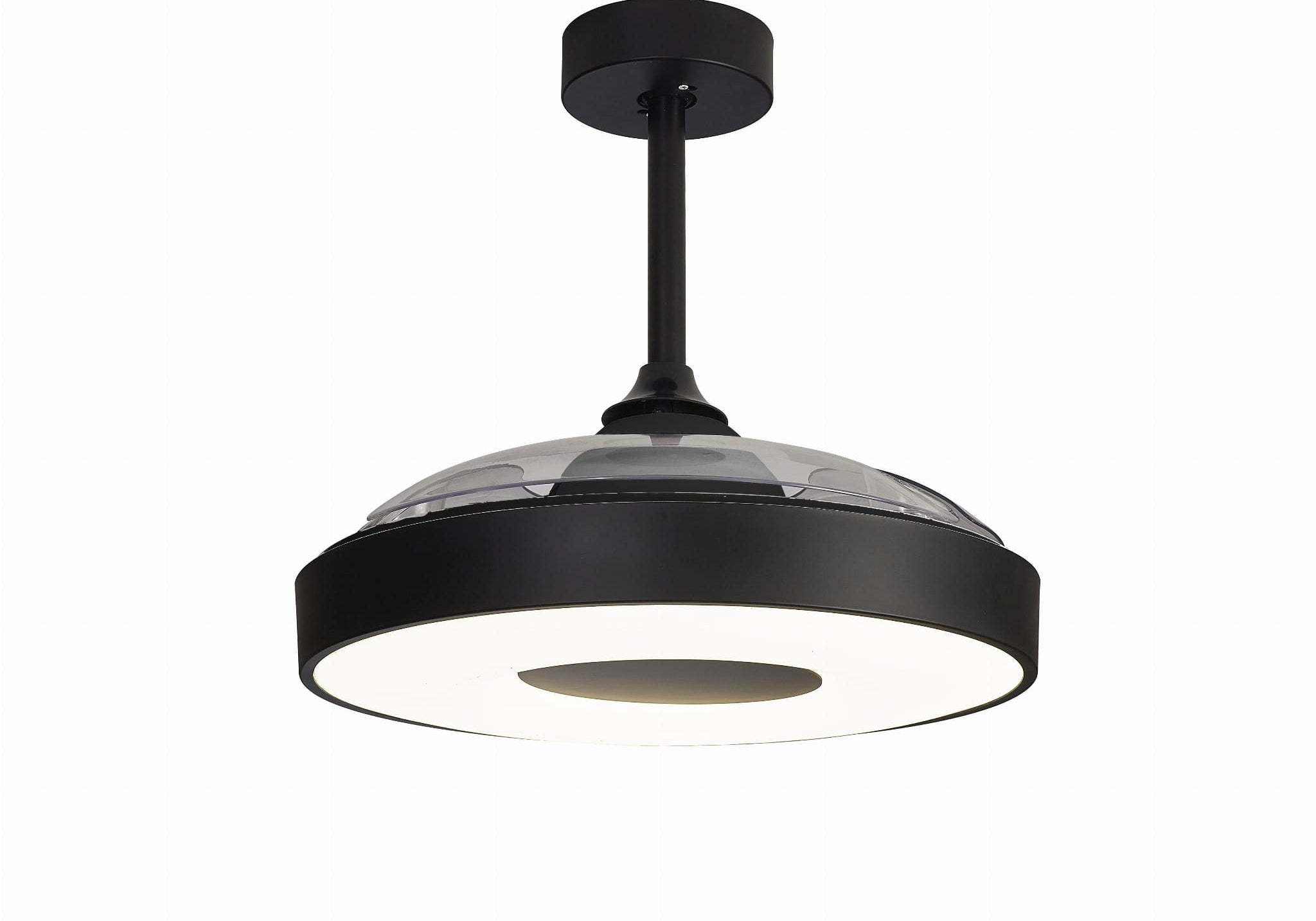 LAMPA WENTYLATOR SUFITOWY COIN FAN LED CZARNY od MANTRA