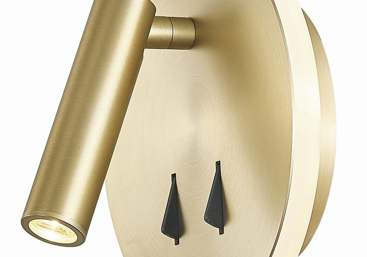 LAMPA KINKIET CAYMAN ZŁOTY OD MANTRA 7853