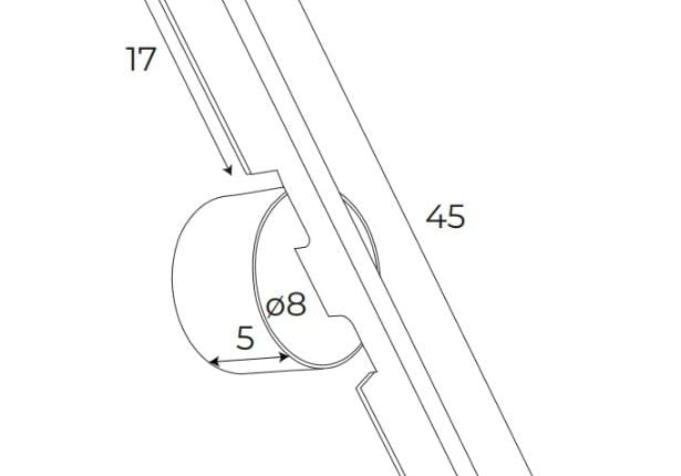 LAMPA KINKIET MERANO CZARNY OD MAXLIGHT W0348