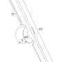 LAMPA KINKIET MERANO CZARNY OD MAXLIGHT W0348