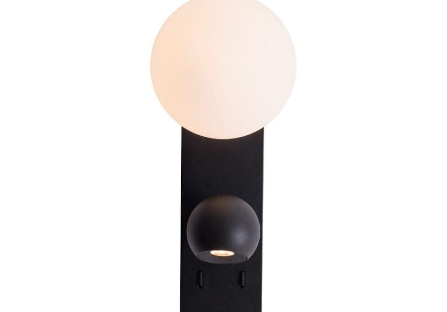LAMPA KINKIET ATOM CZARNY OD MAXLIGHT W0351