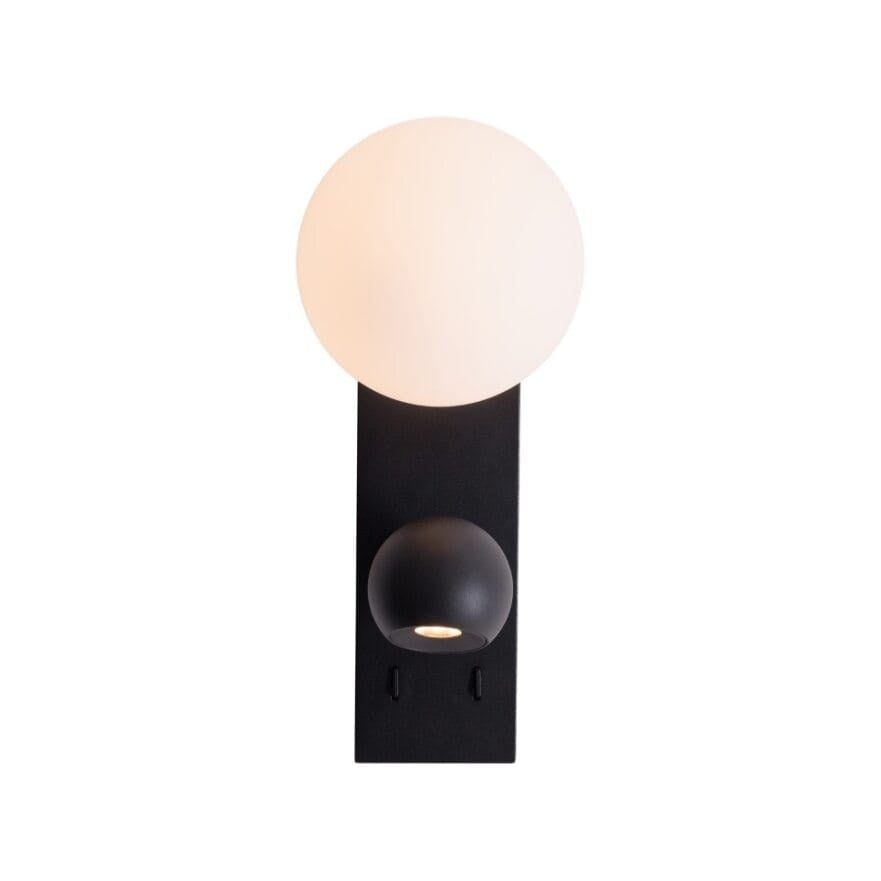 LAMPA KINKIET ATOM CZARNY OD MAXLIGHT W0351