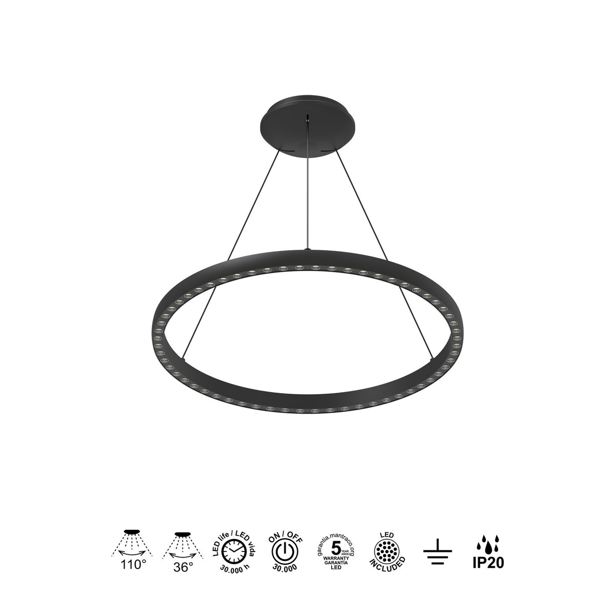 LAMPA WISZĄCA RIUMAR OD MANTRA 8673