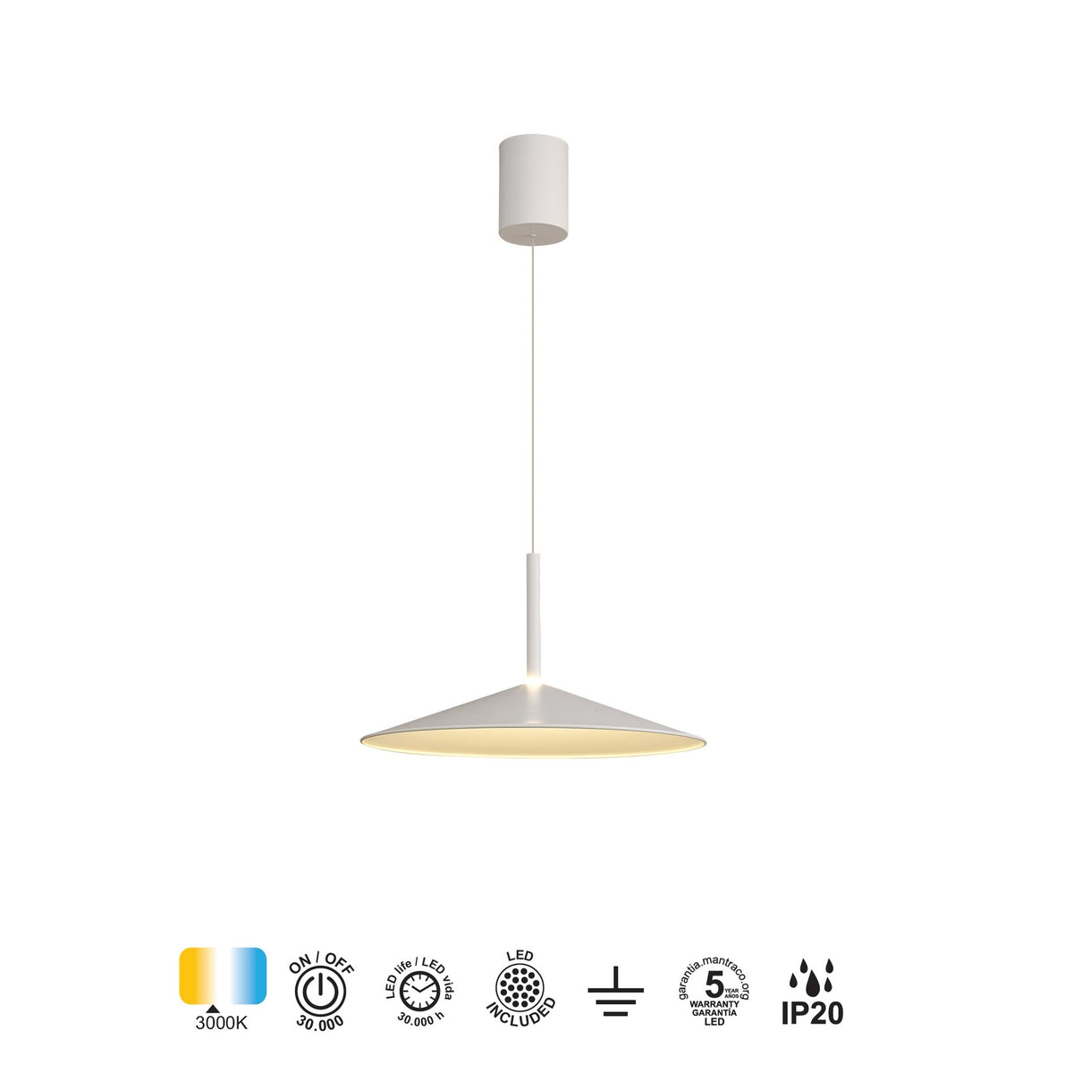 LAMPA WISZĄCA  OD MANTRA 7890