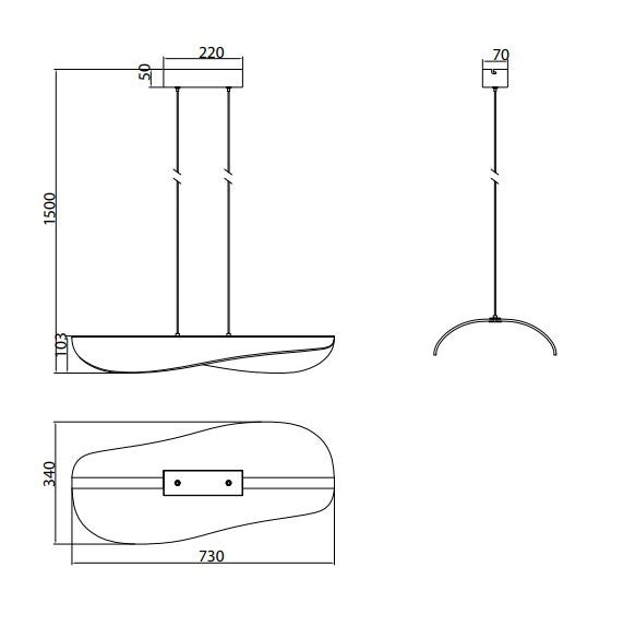 LAMPA WISZĄCA BIANCA 8210 BIAŁY od MANTRA