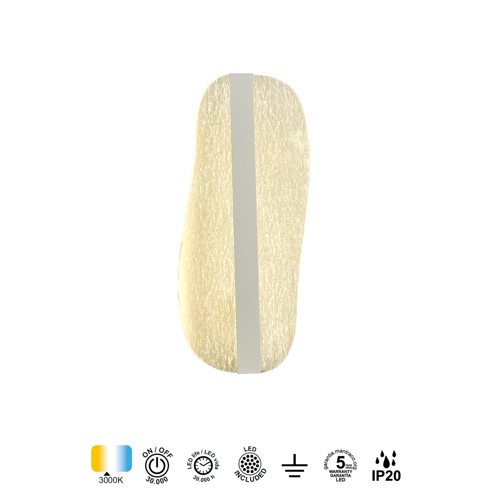 LAMPA ŚCIENNA BIANCA OD MANTRA 7767